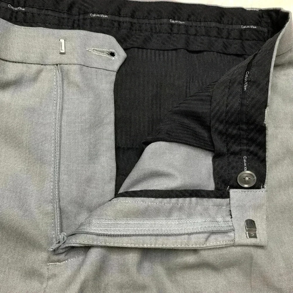 Calvin Klein Grey Dress Pants Size 36 - Picture 7 of 16